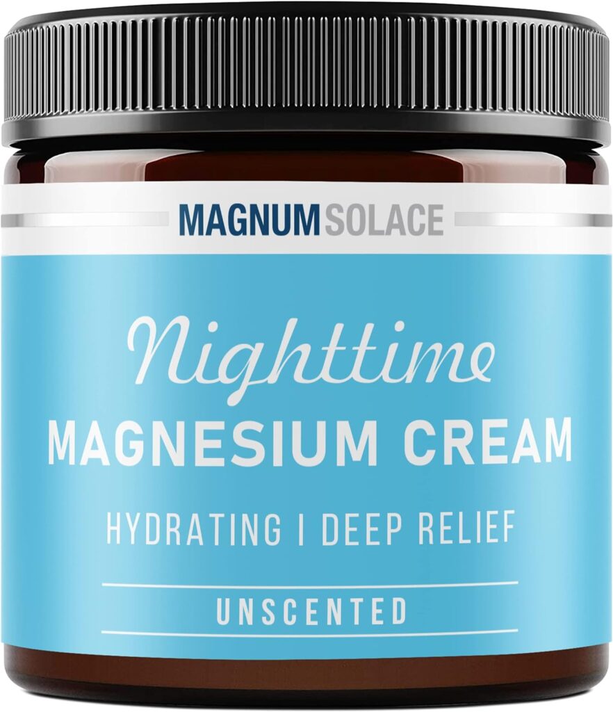 Magnesium Lotion – Hydrating Nighttime Magnesium Cream – Apply to Legs, Arms or Chest - Topical Magnesium Chloride – USA Made and Safe for Kids (Unscented)