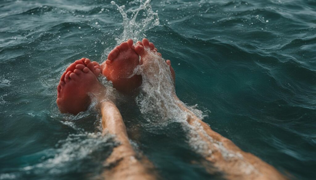 causes of foot cramps while swimming