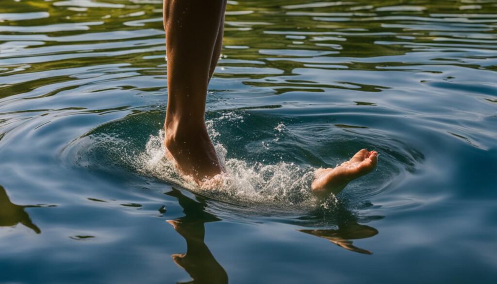 foot cramps when swimming